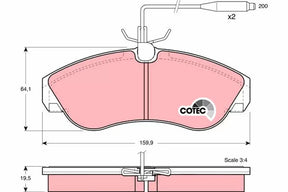 Brake Pad Set, Disc Brake GDB1106 - TRW