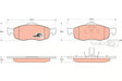 Brake Pad Set, Disc Brake GDB1108 - TRW