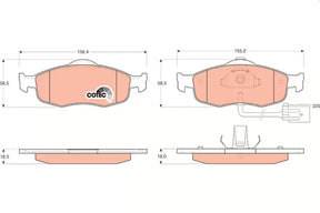 Brake Pad Set, Disc Brake GDB1108 - TRW