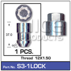 Lock Nuts (set of 1) S3-1LOCK - Nice Products | Universal Auto Spares