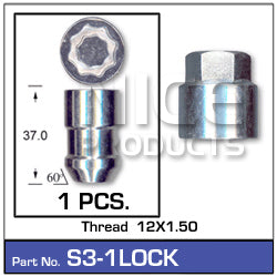 Lock Nuts (set of 1) S3-1LOCK - Nice Products | Universal Auto Spares