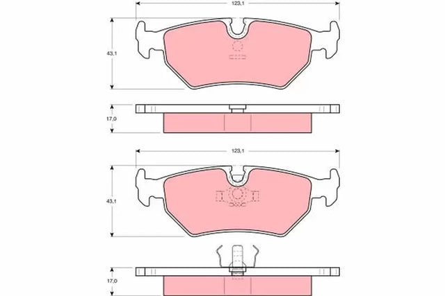 Brake Pad Set, Disc Brake GDB1109 - TRW