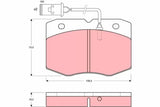 Brake Pad Set, Disc Brake GDB1111 - TRW - Brake Pads - TRW