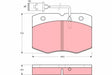Brake Pad Set, Disc Brake GDB8111 - TRW