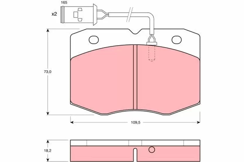 Brake Pad Set, Disc Brake GDB8111 - TRW