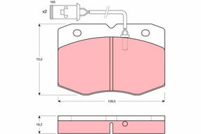 Brake Pad Set, Disc Brake GDB8111 - TRW