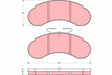 Brake Pad Set, Disc Brake GDB1114 - TRW