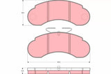 Brake Pad Set, Disc Brake GDB1114 - TRW - Brake Pads - TRW