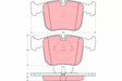 Brake Pad Set, Disc Brake GDB1118 - TRW