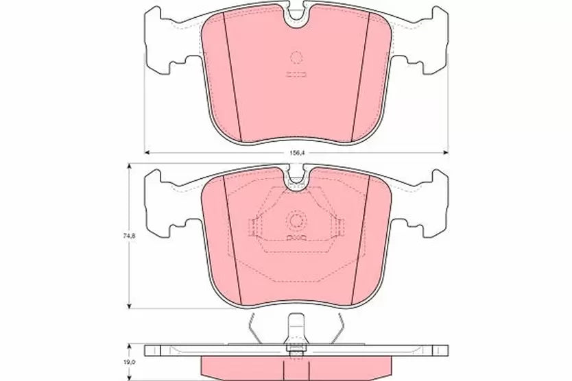 Brake Pad Set, Disc Brake GDB1118 - TRW