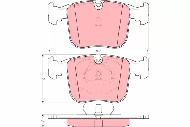 Brake Pad Set, Disc Brake GDB1118 - TRW