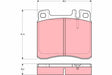 Brake Pad Set, Disc Brake GDB1122 - TRW