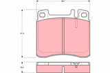 Brake Pad Set, Disc Brake GDB1122 - TRW - Brake Pads - TRW
