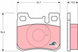 Brake Pad Set, Disc Brake GDB113 - TRW