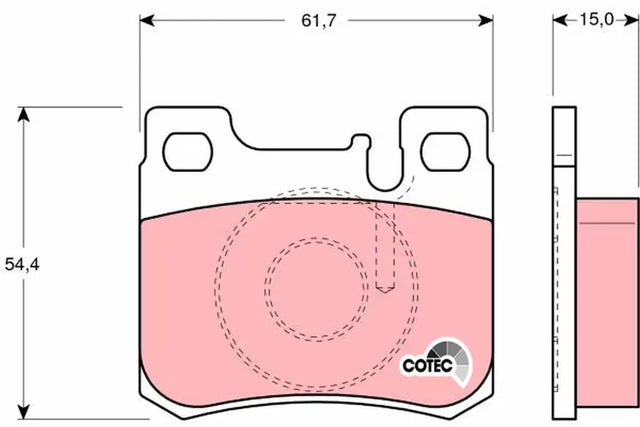 Brake Pad Set, Disc Brake GDB113 - TRW