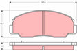 Brake Pad Set, Disc Brake GDB1134 - TRW