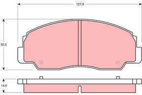 Brake Pad Set, Disc Brake GDB1134 - TRW