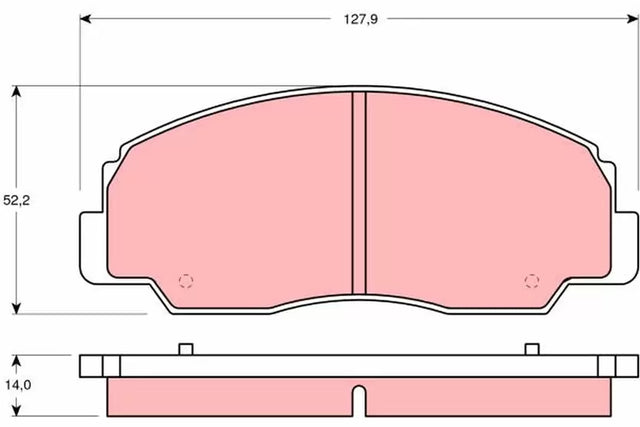 Brake Pad Set, Disc Brake GDB1134 - TRW