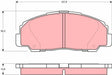 Brake Pad Set, Disc Brake GDB1135 - TRW