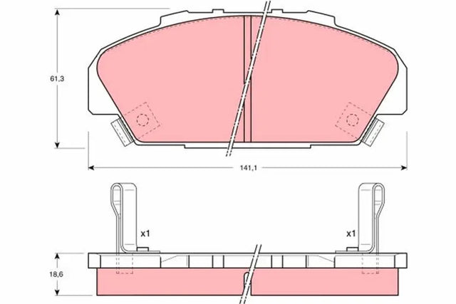 Brake Pad Set, Disc Brake GDB1137 - TRW