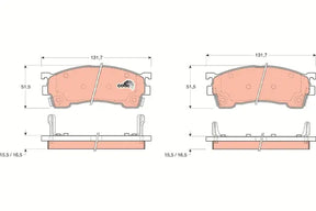 Brake Pad Set, Disc Brake GDB8189DT - TRW