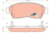 Brake Pad Set, Disc Brake GDB1143 - TRW
