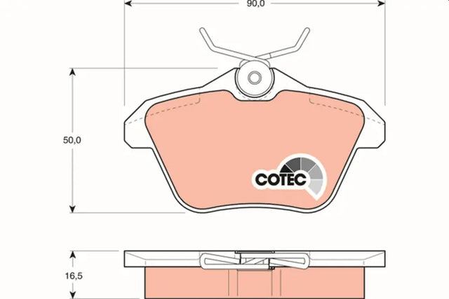Brake Pad Set, Disc Brake GDB1147 - TRW
