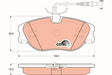 Brake Pad Set, Disc Brake GDB1148 - TRW
