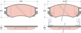 Brake Pad Set, Disc Brake GDB1149 - TRW