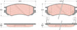 Brake Pad Set, Disc Brake GDB8149 - TRW