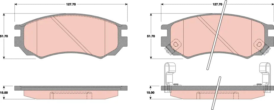 Brake Pad Set, Disc Brake GDB8149 - TRW