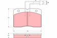 Brake Pad Set, Disc Brake GDB1152 - TRW