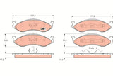 Brake Pad Set, Disc Brake GDB1153 - TRW - Brake Pads - TRW