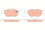 Brake Pad Set, Disc Brake GDB115 - TRW