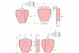 Brake Pad Set, Disc Brake GDB1162 - TRW