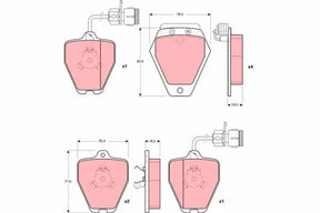 Brake Pad Set, Disc Brake GDB1162 - TRW