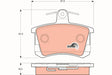 Brake Pad Set, Disc Brake GDB1163 - TRW