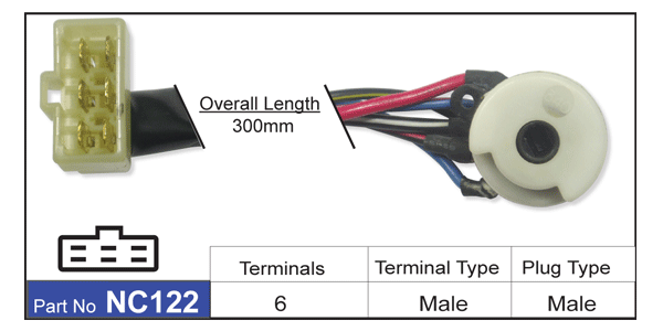 Ignition Switch NC122 - Nice Products | Universal Auto Spares