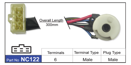 Ignition Switch NC122 - Nice Products | Universal Auto Spares