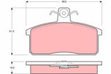 Brake Pad Set, Disc Brake GDB1165 - TRW