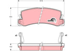 Brake Pad Set, Disc Brake GDB1168DT - TRW