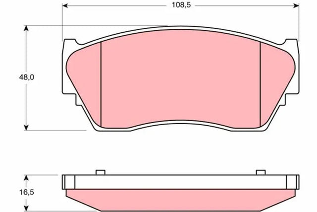 Brake Pad Set, Disc Brake GDB1170 - TRW