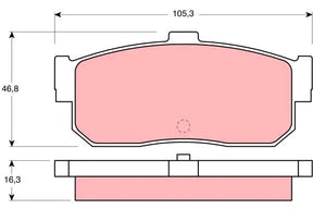 Brake Pad Set, Disc Brake GDB1172 - TRW