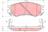 Brake Pad Set, Disc Brake GDB1175 - TRW
