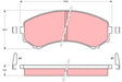 Brake Pad Set, Disc Brake GDB1176 - TRW