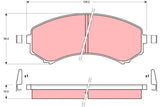 Brake Pad Set, Disc Brake GDB1176DT - TRW