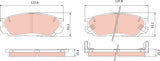 Brake Pad Set, Disc Brake GDB1178DT - TRW
