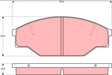 Brake Pad Set, Disc Brake GDB1181 - TRW