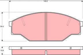 Brake Pad Set, Disc Brake GDB1181 - TRW