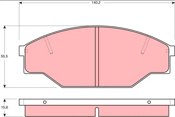 Brake Pad Set, Disc Brake GDB1181 - TRW